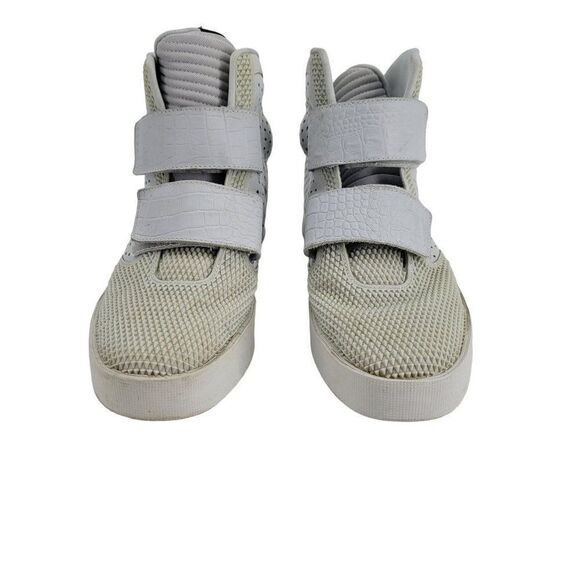 Nike‎ Men's Flystepper 2K3 Hi-top Sneakers 9.5 Pure Platinum Gray 677473-002 - Picture 6 of 12